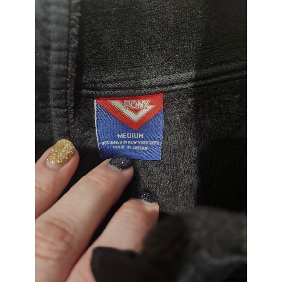 Pony Black Womens Zip Up Size Medium - Picture 2 of 6